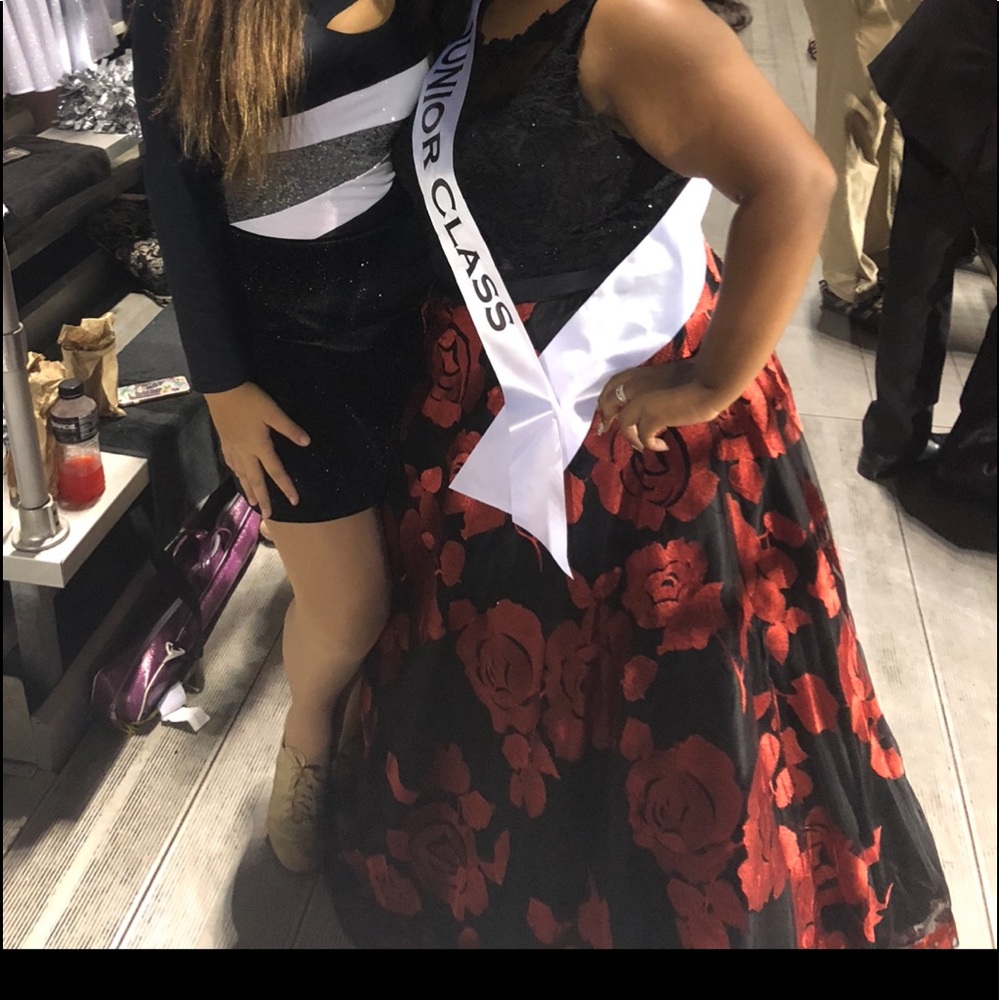 Red Roses formal gown